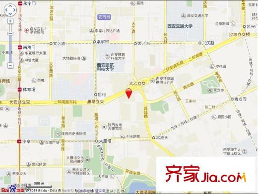 陜西省委機關聯(lián)建小區(qū)交通圖 