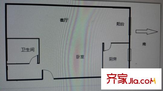 望庭國際 1室 戶型圖