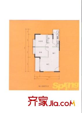 立豐國(guó)際公寓 2室 戶型圖