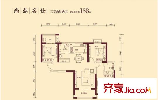 九鼎城 5室 戶型圖