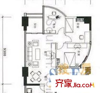 金康雅苑 3室 戶型圖