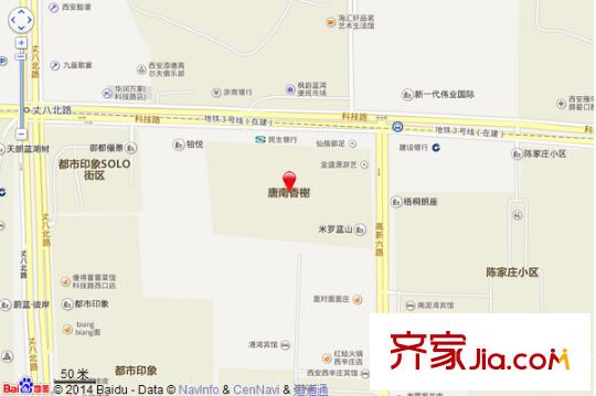 唐南香榭交通圖 