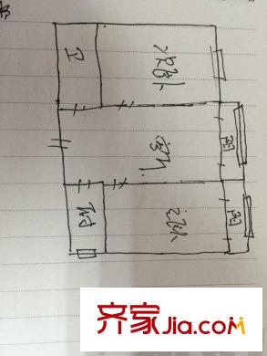 穎園小區(qū) 2室 戶型圖