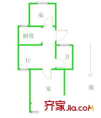 穎園小區(qū) 4室 戶型圖