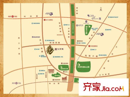 九鼎城交通圖區(qū)位圖