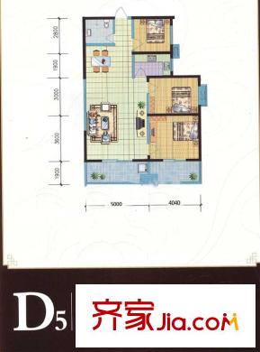 寶楓佳苑戶型圖D5D6 3室2廳1衛(wèi)
