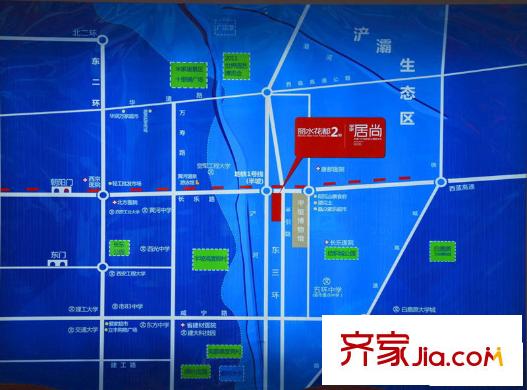 麗水花都交通圖區(qū)位圖