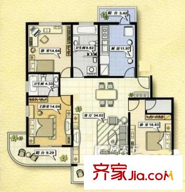 湖畔嘉園 戶型圖