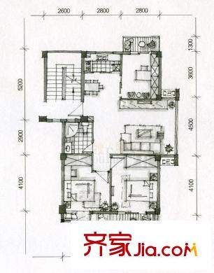 泰和居 3室 戶型圖