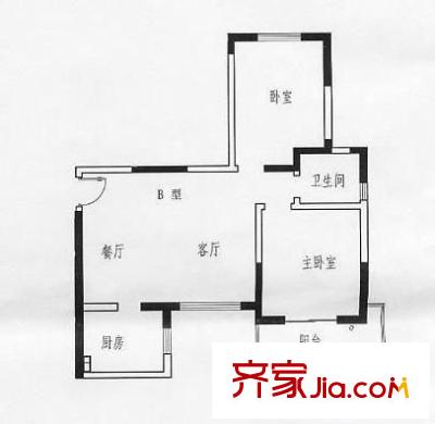 泰和居 2室 戶型圖