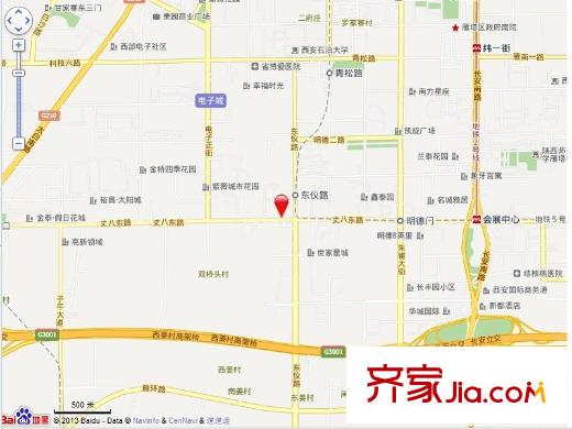 唐園假日新城交通圖