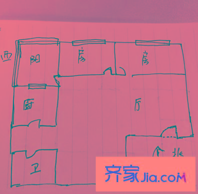 唐園假日新城 2室 戶型圖