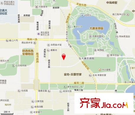 金地芙蓉世家別墅交通圖