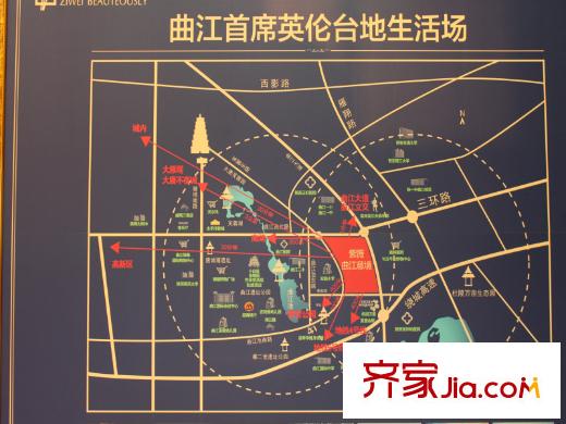紫薇曲江意境交通圖