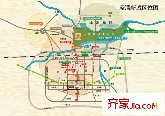 涇渭明珠交通圖