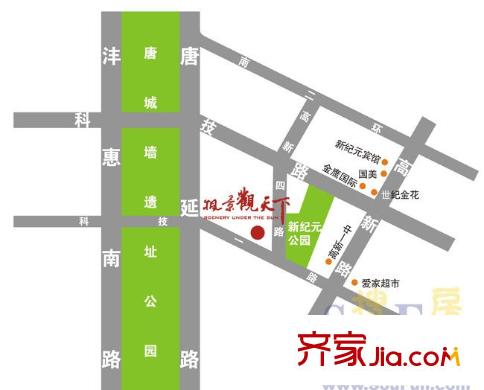 楓景觀天下交通圖