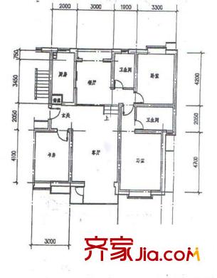 鹽業(yè)小區(qū) 3室 戶型圖