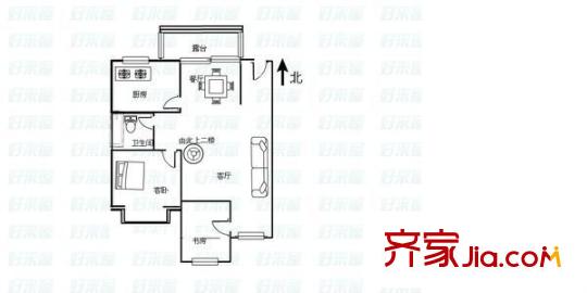 春之園 2室 戶型圖
