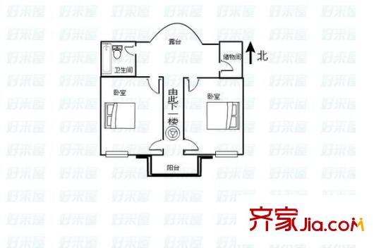 春之園 2室 戶型圖