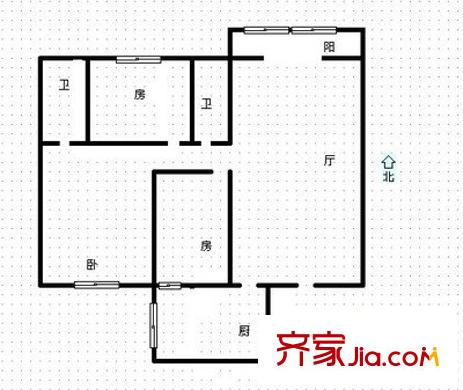 怡蘭星空 3室 戶型圖