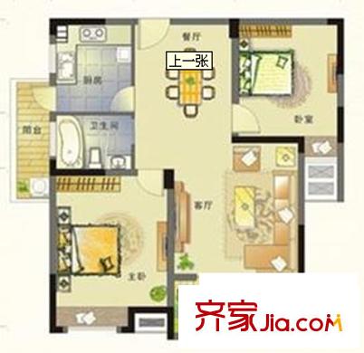 八一小區(qū) 2室 戶型圖