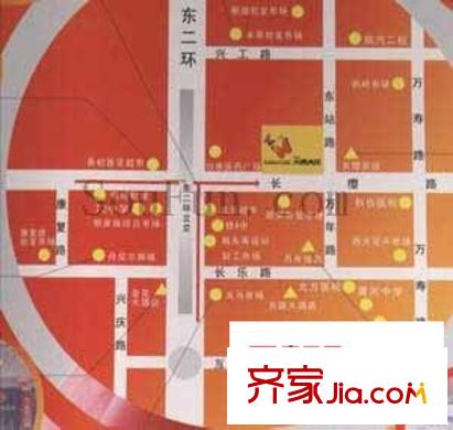漢杰天賜良苑交通圖