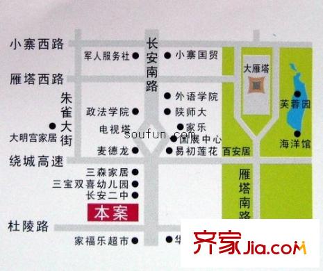 朝華美域交通圖