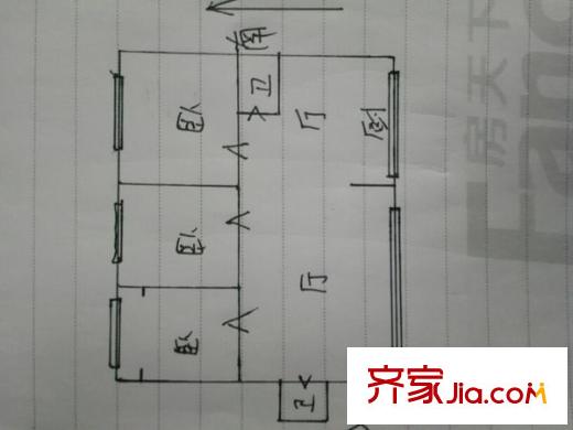 青龍小區(qū) 3室 戶型圖