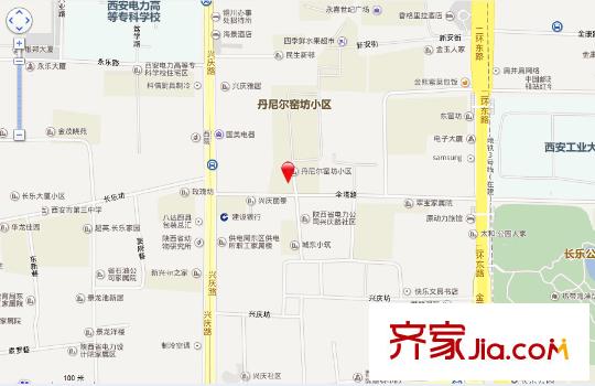 傘塔路丹尼爾小區(qū)交通圖 