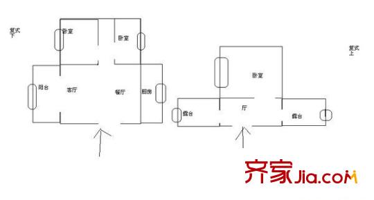 八一小區(qū) 3室 戶型圖