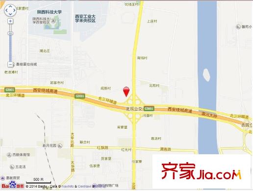 翰林北苑交通圖西安  