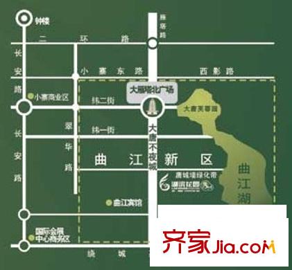湖濱花園交通圖