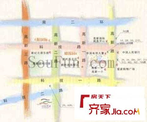 花園印象交通圖