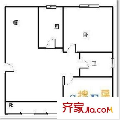 雍信花園戶型圖戶型圖 2室2廳1衛(wèi)1廚