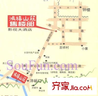 鴻禧山莊交通圖