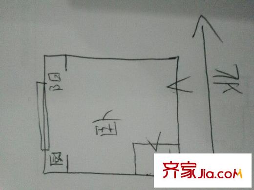 圣都大廈 1室 戶型圖
