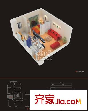 新界戶型圖C5戶型圖 1室1廳1衛(wèi)1廚