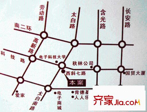 新一代國際公寓交通圖