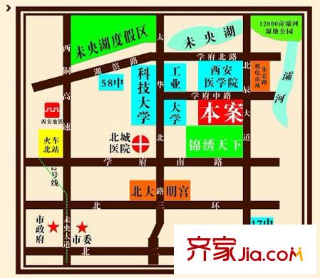 翰林北苑交通圖區(qū)位圖