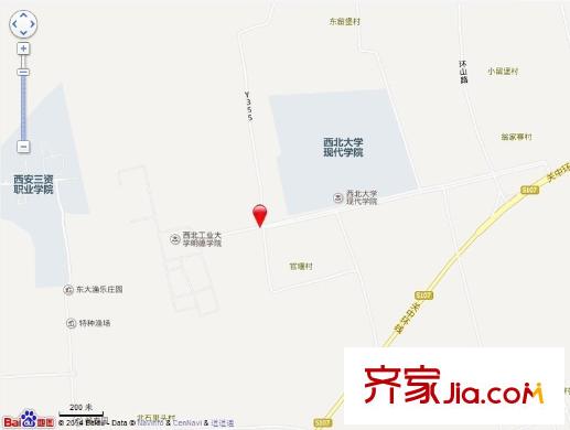 南山庭院交通圖  