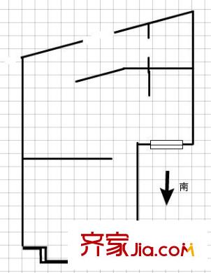 新一代國(guó)際公寓 1室 戶(hù)型圖