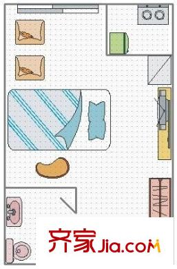 西旅國(guó)際中心 1室 戶型圖