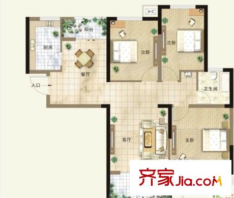 西安 景苑新區(qū) 戶型圖