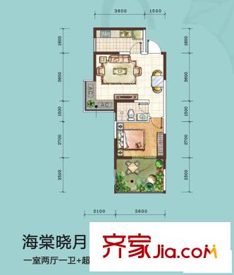 海棠別館    1室 戶型圖