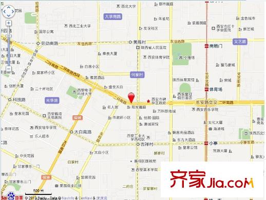 陽光嘉庭交通圖