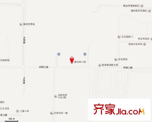 香克林小鎮(zhèn)交通圖
