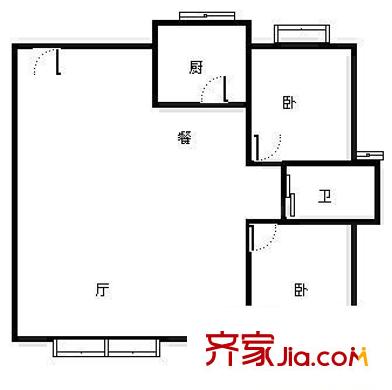泰德紫玉公館戶型圖紫玉公館 2室 戶型圖 2室2廳1衛(wèi)1廚