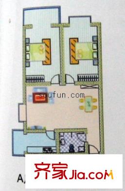 安景苑戶型圖2室2廳1衛(wèi)1廚