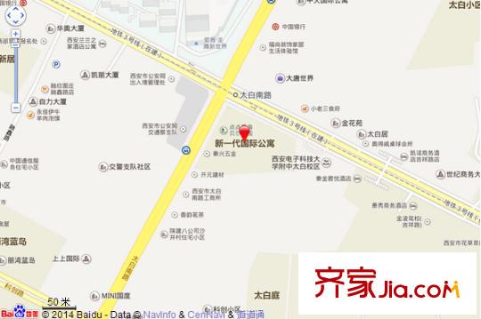 新一代國(guó)際公寓交通圖 