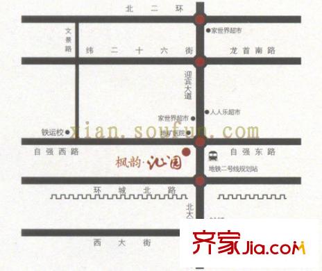 楓韻沁園交通圖